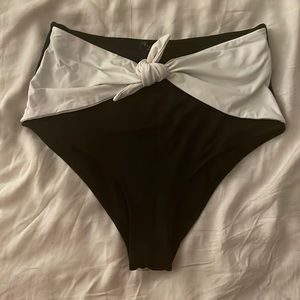 NWOT Zara High-Waisted Retro Bikini Bottoms